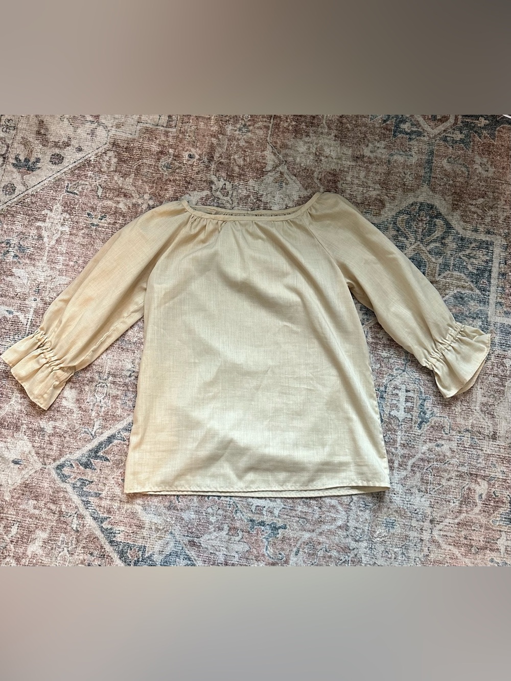 Cream Handmade Top